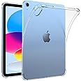 Al-HuTrusHi Clear Case Cover Compatible with iPad (A16) 11th/10th Generation (2025/2022), Slim Lightweight Transparent Soft Cover with Soft Silicone Raised Edge for iPad A16 / 10 th 10.9" - Clear