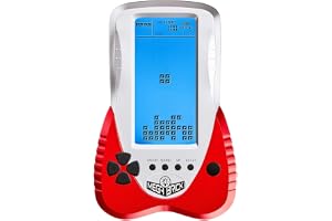 TAQY Bakgrundsbelyst BlåLås Spelkonsolen 3398 i 1 Retro Tankstrid/Orm Pocket Pussel Bärbar Tegel Leksak Gåvor För Tonåringar/Barn
