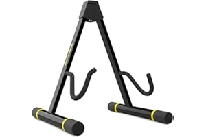 Monkey Loop Prime 01 - Supporto per Chitarre e Bassi Elettrici - Supporto da Terra per Chitarra e Basso - Struttura Robusta e Stabile Supporto per Chitarra Pieghevole - Facile Trasporto