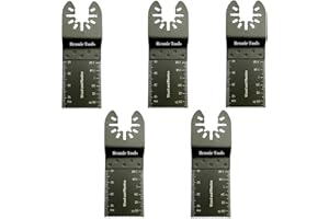 Rennie Tool Company - Paquete de 5 - Juego de cuchillas multiherramienta oscilantes compatibles con Dremel Fein Multimaster Makita Bosch Etc