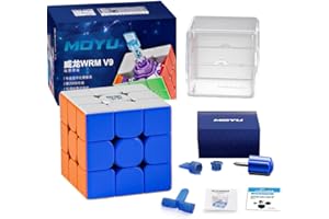 TUNJILOOL Moyu Weilong WRM V9 Magnetyczna kostka szybkościowa, profesjonalne magnesy bez naklejek, kostka MagLev, puzzle, zabawki, gry podróżne, dla dorosłych i dzieci, flagowa MOYU 2023 wersja (MagLev)