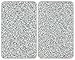 Produktbild WENKO 2521120100 Herdabdeckplatte Universal Granit - 2er Set, für alle Herdarten, Gehärtetes Glas, Mehrfarbig