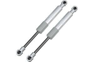 X AUTOHAUX 2pcs 8inch 200N/44Lbs Universal Car Gas Struts Shocks Silver Tone
