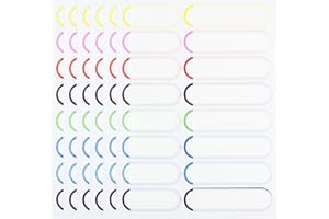 LUENHEGO Name Labels 96PCS Name Stickers for Water Bottles, Lunch Box, Pencil Case, Multicolour