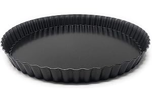 MGE WORLD MGE - Moule à Tarte / Moule à Quiche - Moule à Gâteau Rond - Fond Amovible - Revêtement Antiadhésif - Ø 24 cm