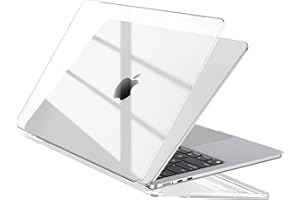 EooCoo Kompatibel mit MacBook Air M4 13 Zoll Hülle M3 M2 2025 2024 2022 Case für Mac Book Air 13,6" A3240 A3113 A2681 Ultradünne Hartschale Schutzhülle Laptop Snap Cover Kratzfestigkeit - Transparent