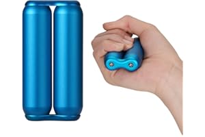 LOQATIDIS Przenośny Fidget Zabawka dla dorosłych | Palm Hand Roller pomaga złagodzić stres, niepokój, napięcie | sprzyja skupieniu, jasności | kompaktowy rozmiar | gładki(niebieski)
