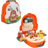 Little Chef Kitchen Set Hamburger Game Set with Backpack