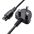 ABC Products® C5 Cloverleaf Mickey Mouse Power Supply Adapter Cord Mains Cable Lead UK Plug for Laptop Acer Dell HP Compaq So