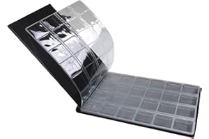 ULTNICE Album da Collezione Monete, per 240 Monete (Blu Scuro)