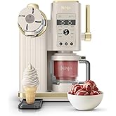 Ninja CREAMi Scoop &amp; Swirl Fridge, Add Extras Option, Stone/Gold | 2 Tubs and 13 Functions Prepare Creamy Ice Cream, Gelato,