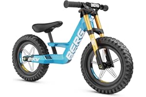 Berg Biky Bicicleta de Paseo con Freno de Mano a Partir de 2 años, neumáticos de Aire, Cuadro de magnesio, 12 Pulgadas, Bicicleta Infantil para niños y niñas, sillín de Altura Ajustable