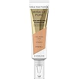 Max Factor Miracle Pure Fondotinta Liquido Idratante, con l' 89% di Ingredienti di Origine Naturale, Vitamina C, Acido Ialuro