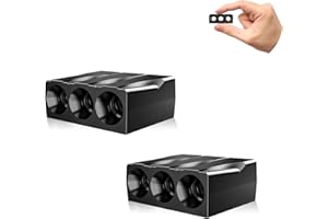 Elook Upgraded Deer Whistles for Car, Deer Horn for Car, Save Deer Whistle for Vehicles, Trunks, Motorcycle, Three-Horn, 2 Pack (Patented Product) Automotive Safety Kits