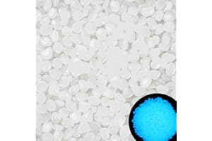 MOGADEE® 300 Stück Leuchtsteine Weiß, Leuchtsteine Garten, Leuchtende Steine garten, Fluoreszierende Steine, Aquariumdeko Leuchtsteine, Kinderzimmer Dekosteine, Gehwege, Rasen, Garten(1cm+2-3cm)