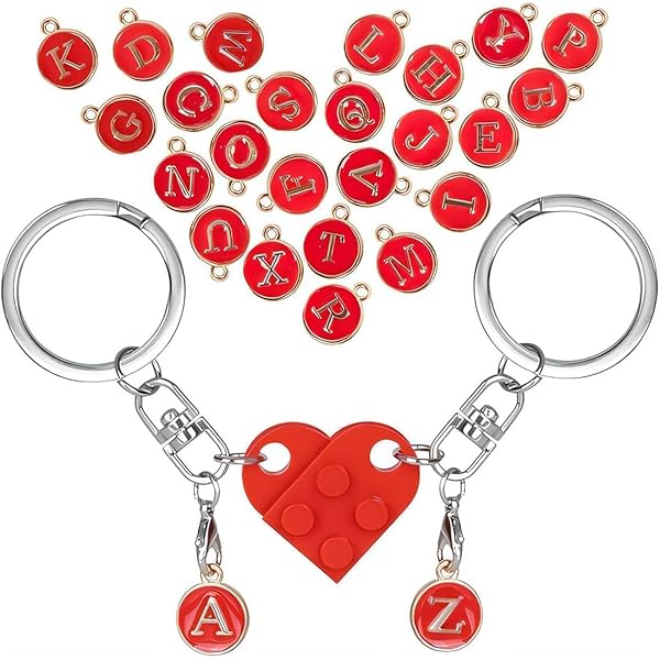 Zeihoo Ensemble Porte-Cles Coeur, Avec Boite Cadeau, Porte