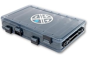 ‎LMAB LMAB Köderbox Tackle Box Hardbait - 3 Größen - Wobbler Box, Angelbox für Wobbler doppelseitig, Wobblerbox, Hardbait Box, Angelköder Box, Box für Wobbler