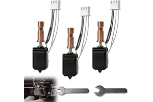 ZHIVEMEI 3 Stück 0.2MM 0.4MM 0.6MM Keramik Hotend für Kobra S1 Combo, Edelstahl Druckkopf Kit, Hot End gehärtete Düse mit Heizblock Heizstab Thermistor, für Anycubic Kobra S1/ACE Pro