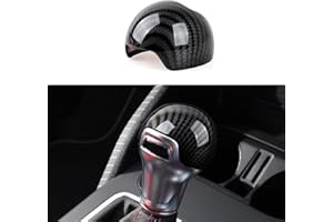 OYDDL Pommeau de levier de vitesse en fibre de carbone ABS pour voiture - Compatible avec Audi A3 S3 (2013-2020) Q2 SQ2 (2017-2023) Accessoires