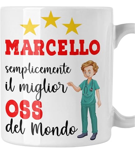csm informatica Tazza personalizzabile con tuo nome Oss idea regalo x collega Attestato corso Professioni sanitarie infermiera Ostetrica Assistente lavoro