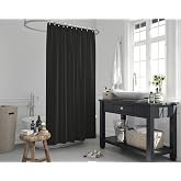 Zethome Jackline Banyo Duş Perdesi 0010 Siyah Tek Kanat 1x120x200