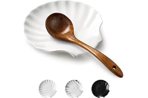 ABRUTY Spoon Rest for Stove Top, Ceramic Spoon Holder for Kitchen Counter, Modern Farmhouse Kitchen Decor Accessories for Spatula, Spoons or Tongs