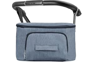 ESENLONG Borsa per Passeggino,Borsa per Passeggino Universale Portaoggetti con Tracolla,Multifunzione borsa cambio neonato con Tracolla,Borsa per neonati per Biberon,Pannolini,Giocattoli,Snack