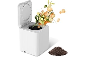 SQUEEZE master Elektrischer Komposter, 3,5 L Lebensmittelkomposter für die Küche, intelligenter Kompostbehälter für Lebensmittelabfälle, verwandelt Lebensmittelabfälle in Kompostdünger, weiß