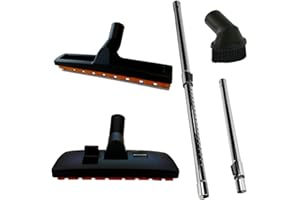 Maxorado Tuyau d'aspirateur de 35 mm + buse combinée + embout de parquet + kit brosse à poussière - Pour aspirateur Siemens, Bosch, AEG, Kärcher, Einhell, Dirt Devil, Alaska, Privileg, Panasonic,