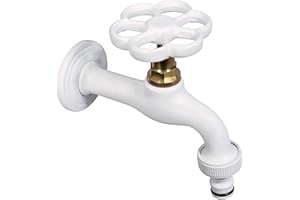 BELFER RUBINETTO COLORATO OTTONE BIANCO 1/2 BEL-FER GIARDINO FONTANA