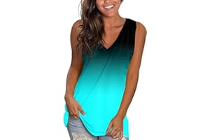 FULIDNGZG Top Deportivo Mujer Blusa Gym Camisetas Tirantes Anchas Cuello V Camiseta Sin Mangas Vintage Fitness Camiseta Blanca Largo Camiseta Deporte Chaleco Elegante