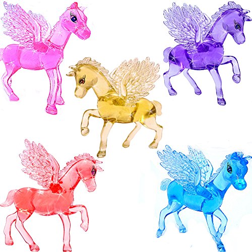 German Trendseller® – 12 x Magisch Zauberhafte – Kristall Pferde – für Kinder ┃ Mädchen Farben ┃ Mitgebsel ┃ Kindergeburtstag ┃ Zauber – Pferde ┃ 12 Stück - 5