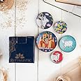 Ritualistic Pichwai Art Fridge Magnets | Metal & Non-breakable | Gift Items for Women and Men | Home Dcor Gift Items | Fridge Magnets Refrigerator Stylish | Fridge Magnet Set of 5.