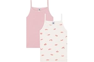 Petit Bateau Mädchen Hosenträgerhemden (2er Pack)