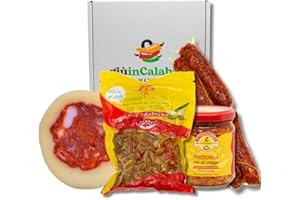 Box Regalo Aperitivo: Stuzzichella, Olive Schiacciate, Sop Provola, Salsiccia - Esplora le Autentiche Delizie Calabresi per Momenti di Convivialità - Sapori Mediterranei