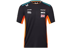 McLaren Formula One Team - Official 2023 Formula 1 Merchandise - Replica Oscar Piastri Driver Set Up T-Shirt - Papaya/Phantom - Men's