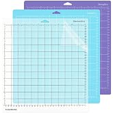 3 Pieces Cutting Mats for Silhouette Cameo 4/3/2/1 (12" x 12", Standard, Light Adhesive &amp; Strong Adhesive) Square Self Adhesi