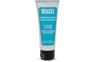 Reuzel Grooming Hair Cream For Men - Subtle, Sugary Rum Fragrance - Low Shine Finish - Contains Moisturizing Properties - No Buildup - Natural, Pliable Hold - Suitable For All Hair Types - 3.38 Oz