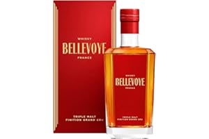 BELLEVOYE Rouge - Whisky Triple Malt - Médaille d’or Concours Général Agricole de Paris 2020 - Whisky Français - 43 % Alcool - 100 % France - 70 cl