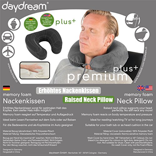 daydream: Reise-Nackenkissen „Premium+“ mit Memory Foam, grau (N-5452) - 7