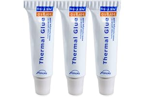 ARKIFACE Toaiot 3D Printer Mainboard Parts Heatsink Plaster Thermal Conductive Glue Viscous Silicone Adhesive Cooling Compound for LED GPU Chipset CPU IC PC, 5G x 3Pcs