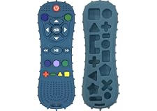 Remote teether for Baby, Soft Chew Toys with TV Remote Control Shape, Early Educational Sensory Toy for Babies Teething Relie
