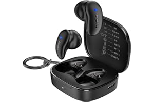Belkin SoundForm Anywhere Słuchawki Bezprzewodowe, Lekkie Douszne Słuchawki Bluetooth, Długotrwały Komfort, Wodoodporność IPX4, do iPhone, iPad, Tabletu, Laptopa, na Rower, do Biegania itd. – Czarne