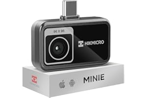 HIKMICRO Minie Wärmebildkamera - iOS/Android, 192×192 SuperIR Bildverbesserung, 25Hz, für Smartphone/Tablet, USB-C/Lightning(unterstützt iPhone 15/16/17) (Mini-E(Kein Zubehör))