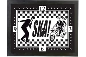PERSONALISED GIFT PRODUCTS Ska Scooter & Dancer Gift Clock