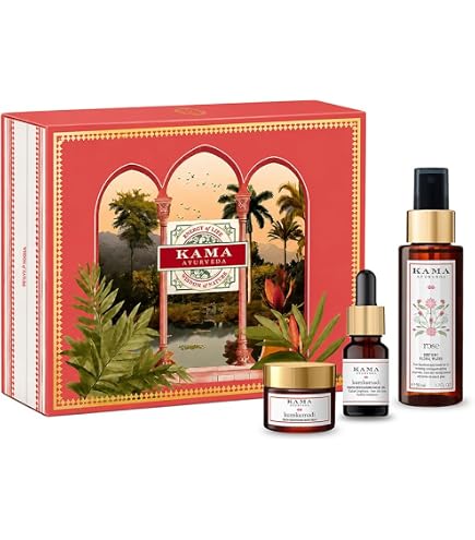 Kama Ayurveda Kumkumadi Glow Discovery Set / 3 piece Skincare