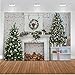 Produktbild Mehofoto Weihnachten Backdrop 8x6ft Weihnachtsbaum Kamin Holz Dekoration Foto Kulissen Banner Santa Winter Innen Fotografie Hintergrund