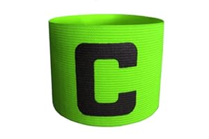 Soccik adjustable football captain's armband, for competition, yellow green