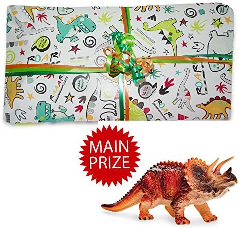 Pass the Parcel Ready Made Party Game - Digby Dinosaur - 8 to 16 layer options available (10 Layers)