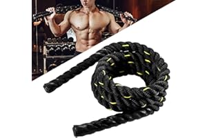 WERTAZ Battle Jump Rope Schweres Springseil Springseil Workout Kampfseile für Männer Frauen, Fitness Workouts Krafttrainingsgeräte zur Verbesserung des Kraftaufbaus Muskeln